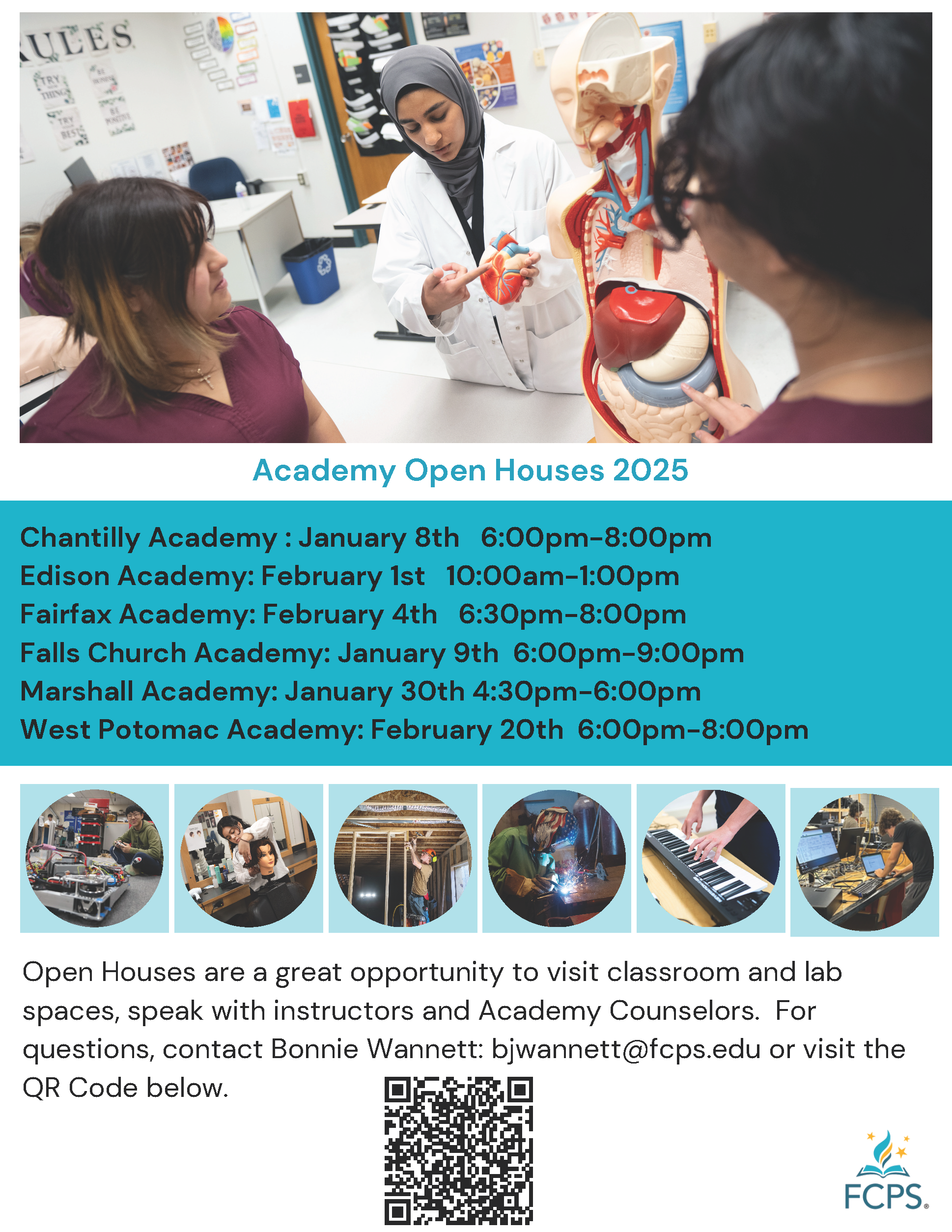 Image of FCPS Academy Open House Schedule 2025