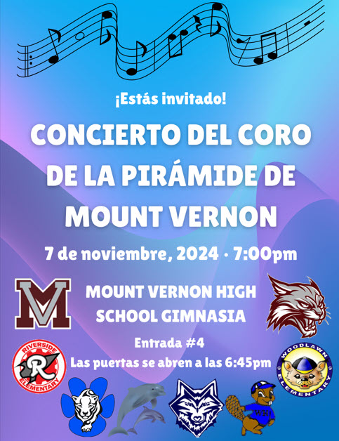 Image of Pyramid Concert Flyer in Spanish