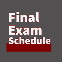 Image of Final Exam Schedule note